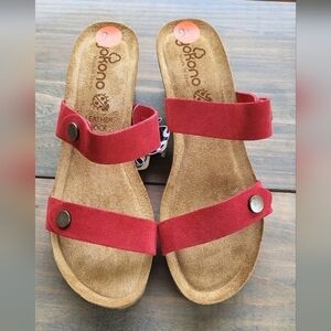 Yokono Leather Suede 2 Strap Sandal Size 9.5